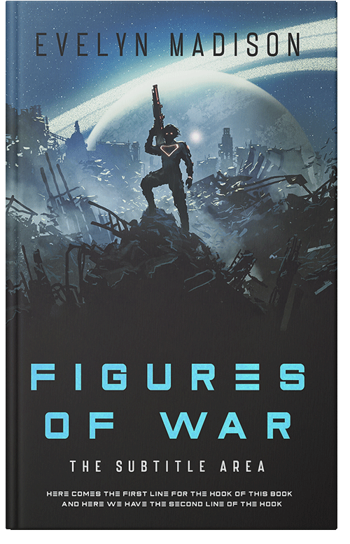 Front view of Premade Apocalyptica Book Cover - Outer Space