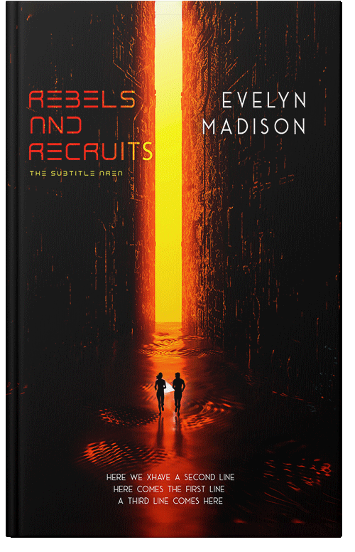 Front view of Premade Apocalyptica Book Cover - Asphalt