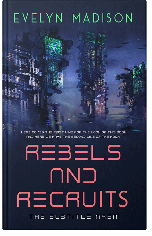 Front view of Premade Science Fiction Book Cover - Bunting