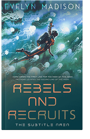 Pre Made Book Cover Blue Dianne