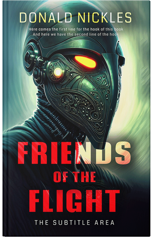 Front view of Tonys Pink #14318 - Premade Apocalyptica Book Cover