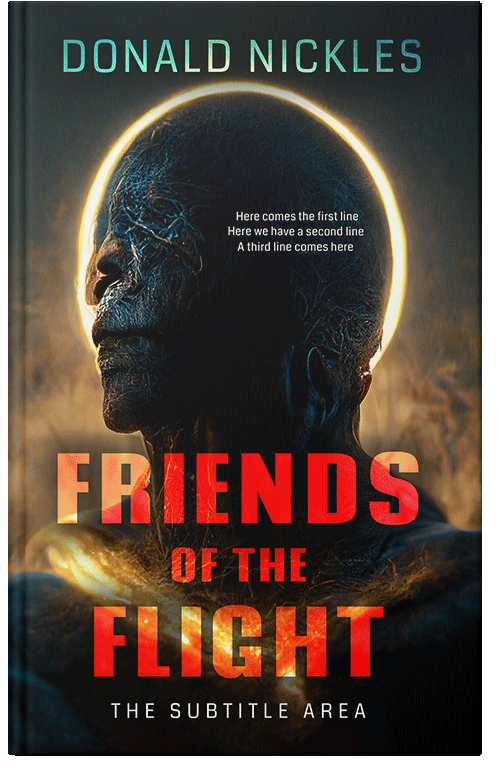 Front view of Raw Sienna #14319 - Premade Science Fiction Book Cover