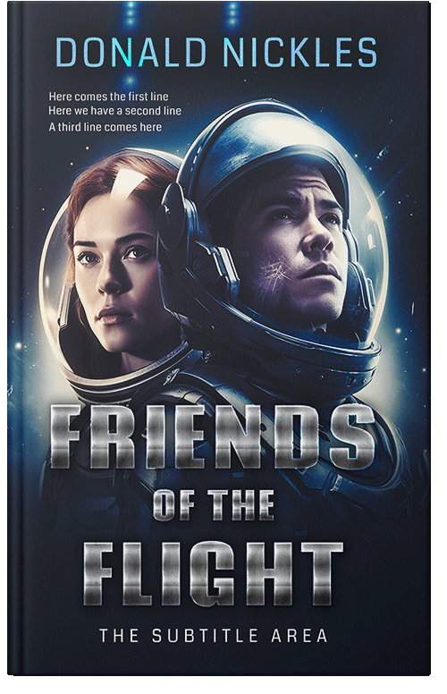 Front view of Mirage #14320 - Premade Science Fiction Book Cover