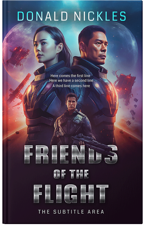 Front view of Premade Science Fiction Book Cover - Revolver