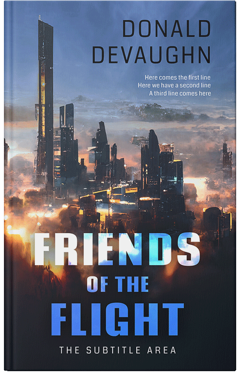 Front view of Premade Science Fiction Book Cover - Ebony Clay