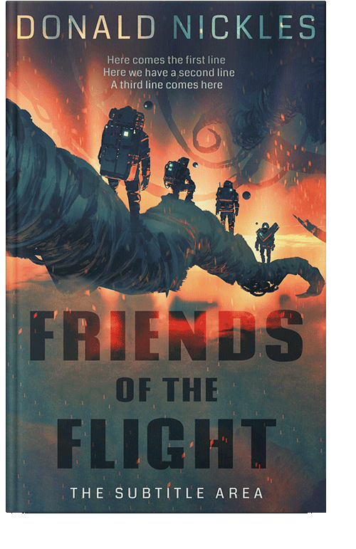 Front view of Limed Spruce #14326 - Premade Science Fiction Book Cover