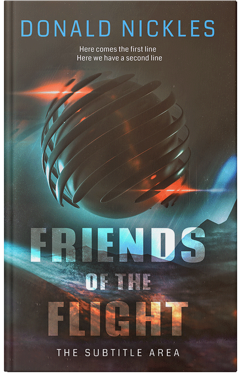 Front view of Premade Science Fiction Book Cover - Taupe