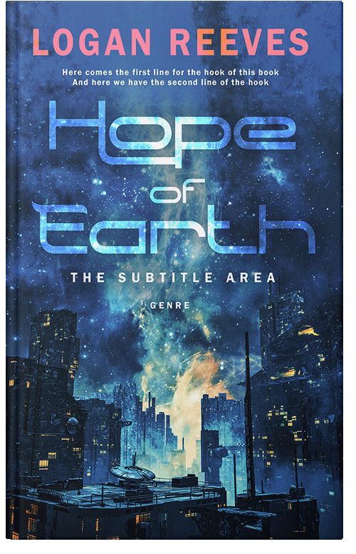 Front view of Premade Science Fiction Book Cover - Astronaut