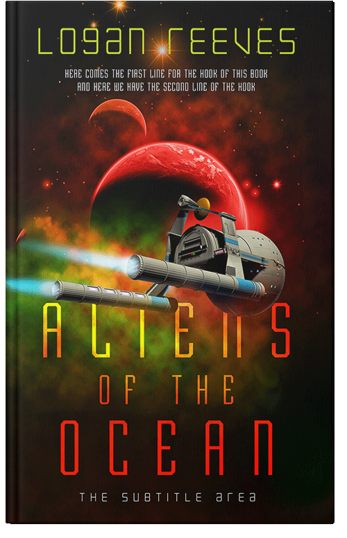 Front view of Cannon Black #14340 - Premade Apocalyptica Book Cover