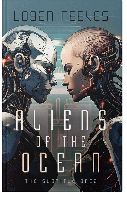 Front view of Outer Space #14349 - Premade Science Fiction Book Cover