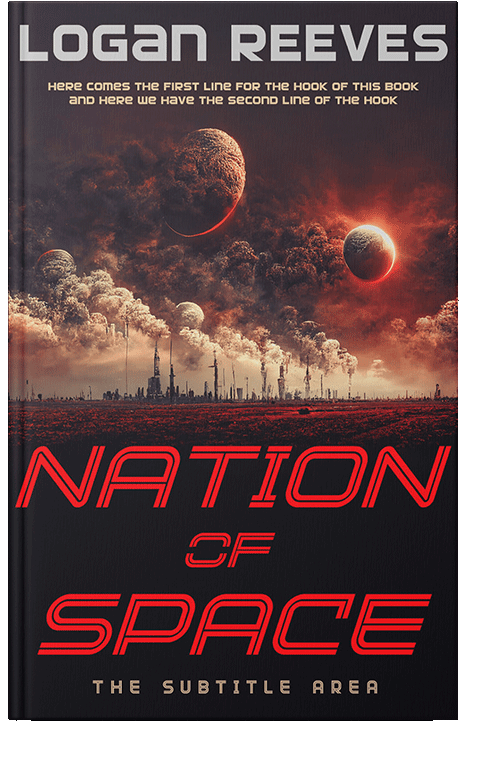 Front view of Japonica #14353 - Premade Science Fiction Book Cover