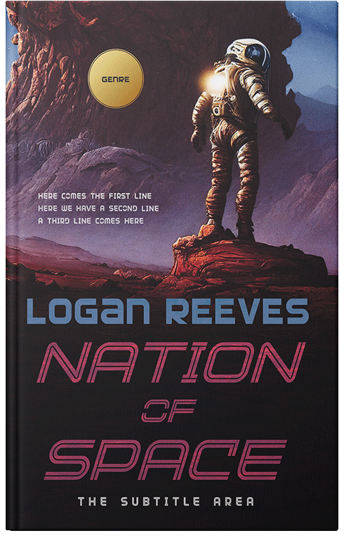 Front view of Thunder #14355 - Premade Science Fiction Book Cover