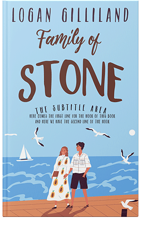 Pre Made Book Cover Blizzard Blue