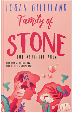 Pre Made Book Cover Apricot Peach