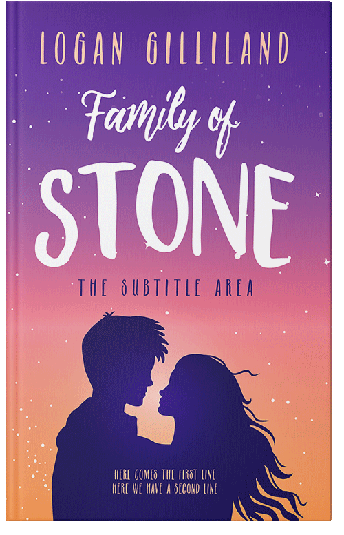 Front view of Premade Romance Book Cover - Hopbush