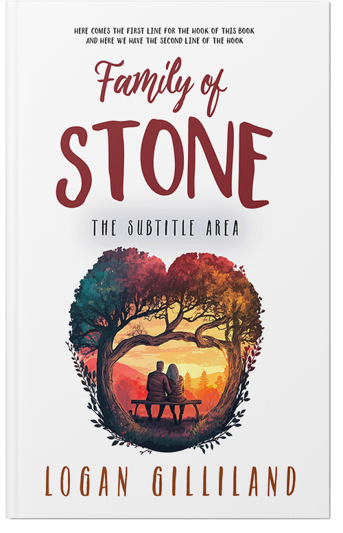 Front view of Lotus #14370 - Premade Romance Book Cover