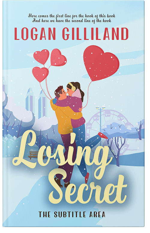 Front view of Premade Romance Book Cover - Jagged Ice