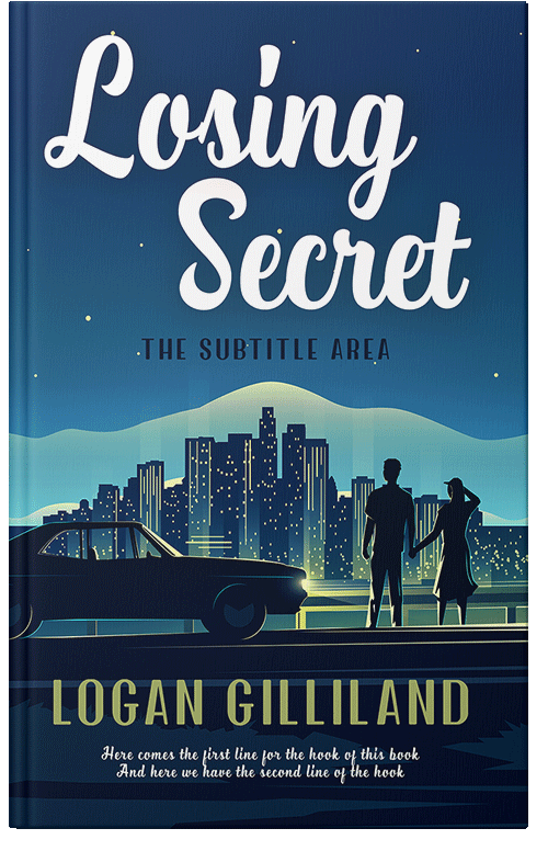 Front view of Premade Romance Book Cover - Downriver