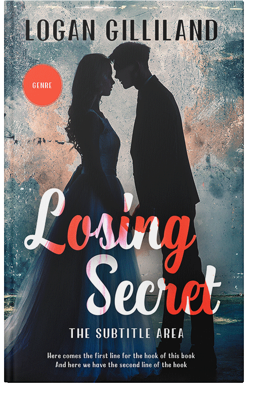 Front view of Ebony Clay #14385 - Premade Romance Book Cover