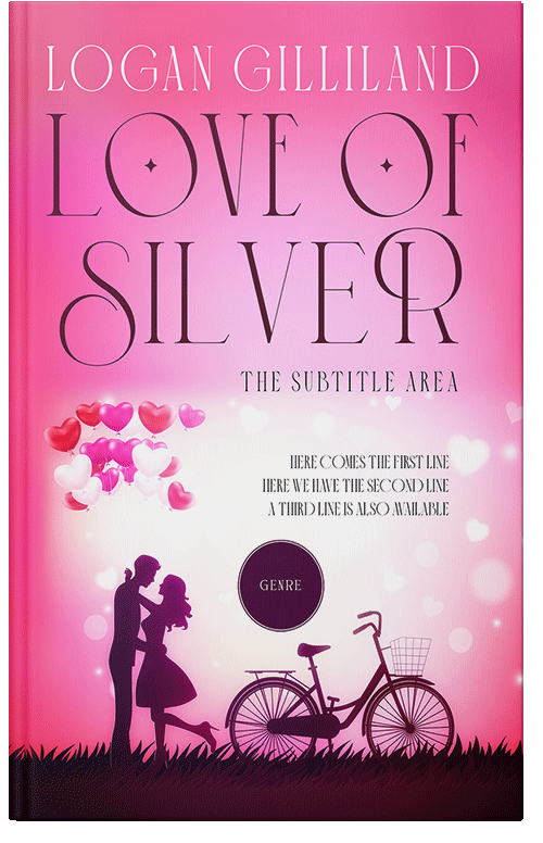 Front view of Premade Romance Book Cover - Persian Pink