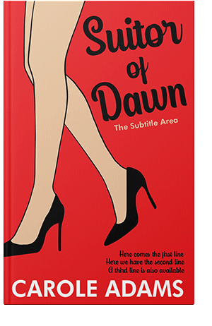 Pre Made Book Cover Alizarin Crimson