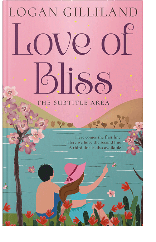 Front view of Clam Shell #14417 - Premade Romance Book Cover