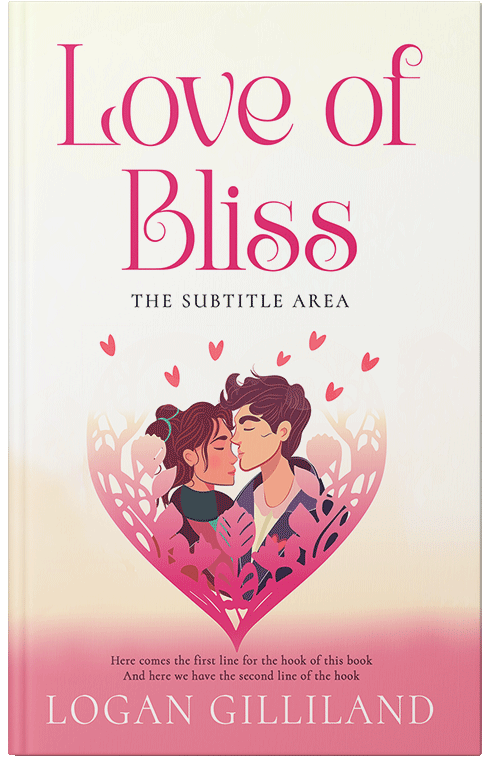 Front view of Linen #14418 - Premade Romance Book Cover