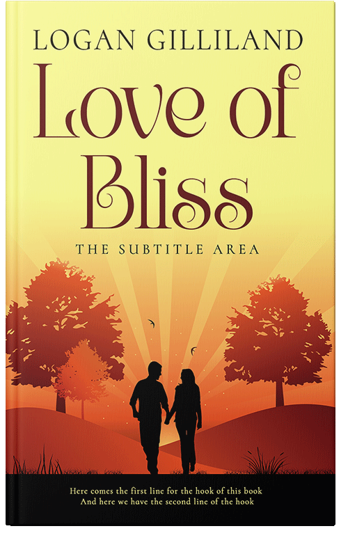 Front view of Premade Romance Book Cover - Crowshead