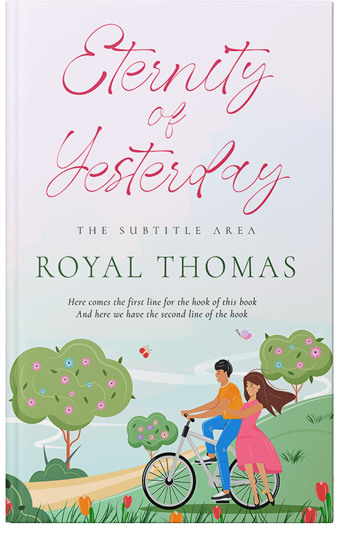 Front view of Athens Gray #14442 - Premade Romance Book Cover