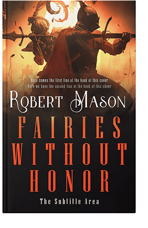 Pre Made Book Cover Burnt Sienna