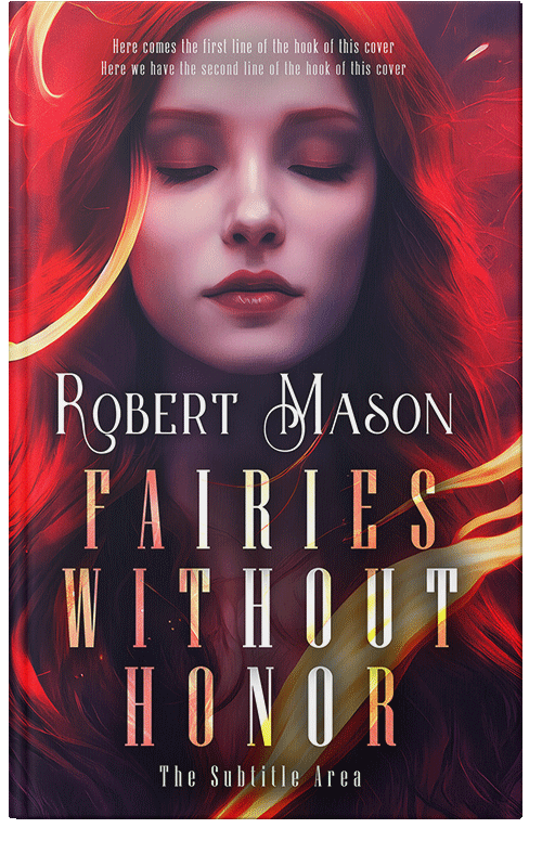 Front view of Japonica #14482 - Premade Fantasy Book Cover