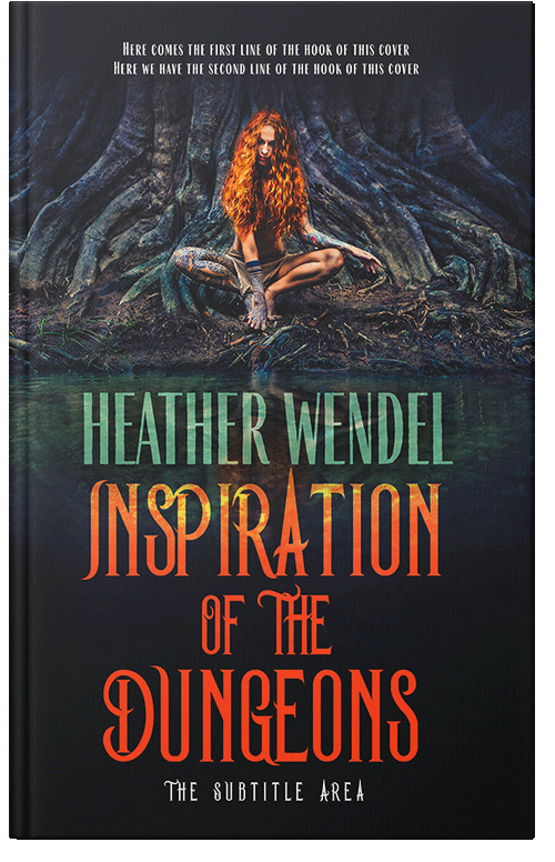 Front view of Premade Fantasy Book Cover - Shark