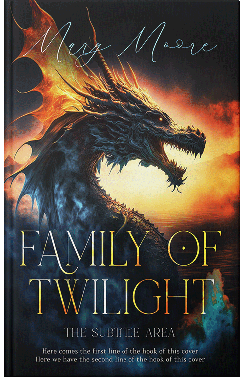 Front view of Premade Fantasy Book Cover - Harvest Gold