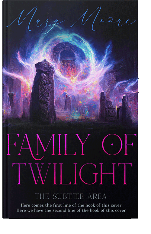 Front view of Light Wisteria #14511 - Premade Science Fiction Book Cover