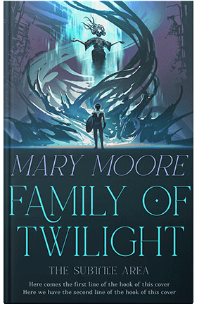 Pre Made Book Cover Blue Dianne