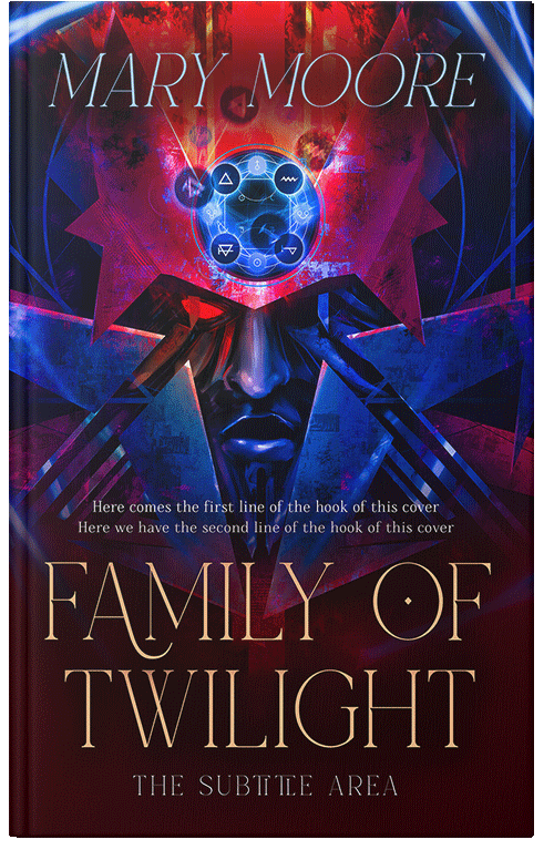 Front view of Loulou #14517 - Premade Fantasy Book Cover