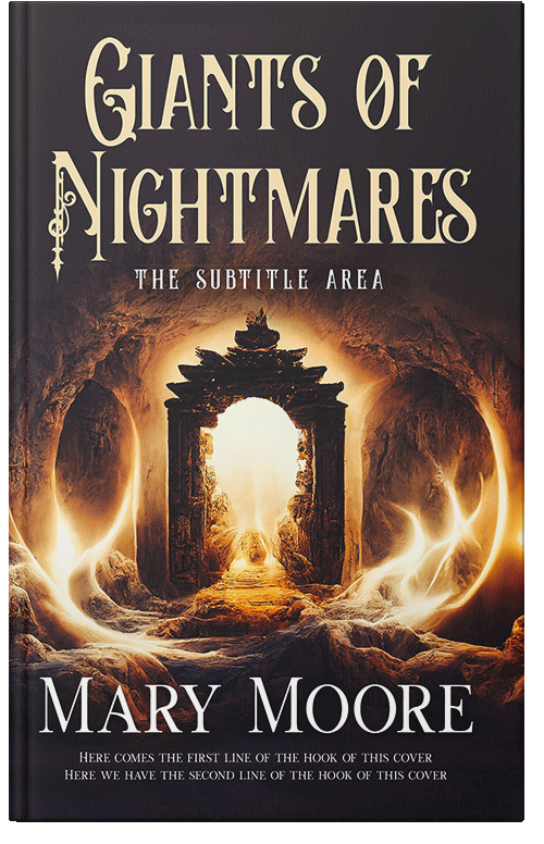 Front view of Gold Sand #14520 - Premade Fantasy Book Cover