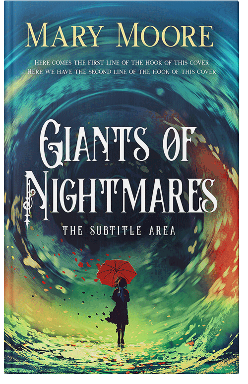 Front view of Blue Dianne #14529 - Premade Fantasy Book Cover