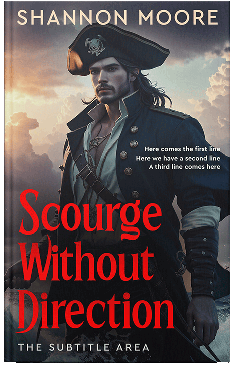 Front view of Burning Sand #14558 - Premade Historical Book Cover