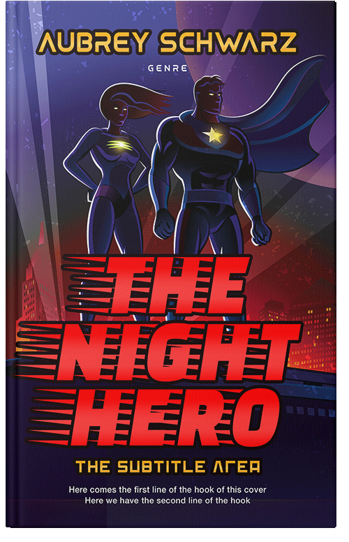 Front view of Pomegranate #14563 - Premade Action & Adventure Book Cover