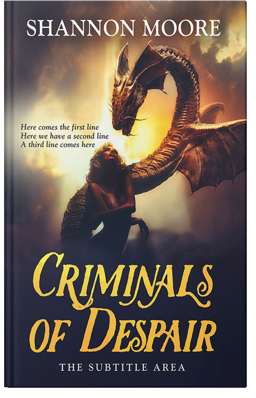 Front view of Premade Fantasy Book Cover - Putty