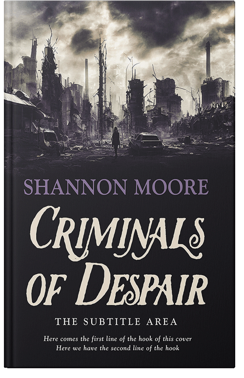 Front view of Premade Apocalyptica Book Cover - Sisal