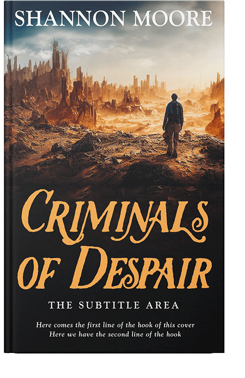 Front view of Cocoa Brown #14599 - Premade Apocalyptica Book Cover