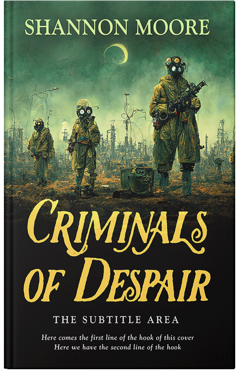 Front view of Premade Apocalyptica Book Cover - Tacha