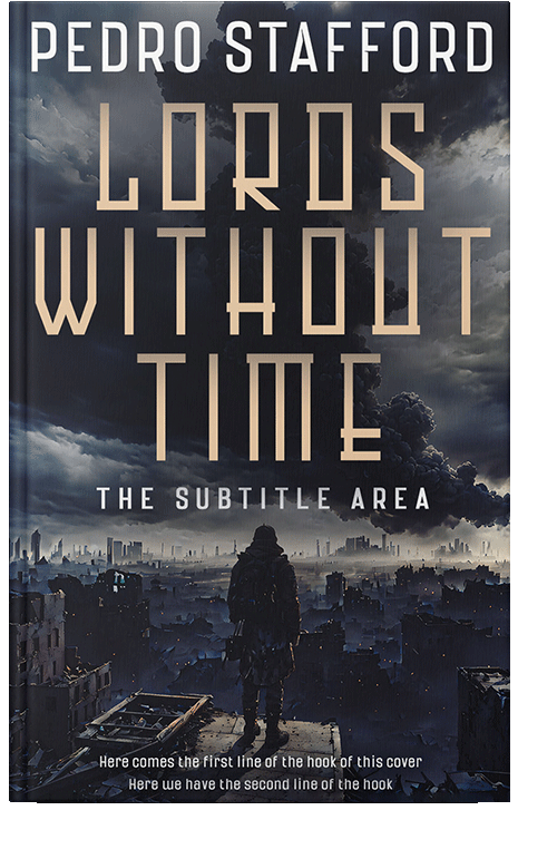 Front view of Steel Gray #14613 - Premade Apocalyptica Book Cover | BookCoverZone