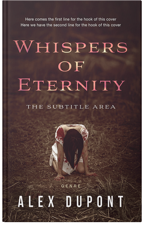 Front view of Crater Brown #14633 - Premade Horror Book Cover