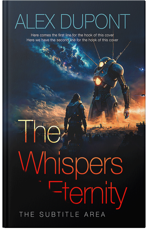 Front view of Premade Apocalyptica Book Cover - Vulcan