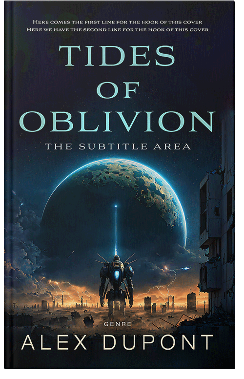 Front view of Premade Apocalyptica Book Cover - Ebony