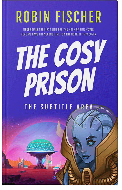 Front view of Premade Science Fiction Book Cover - Careys Pink