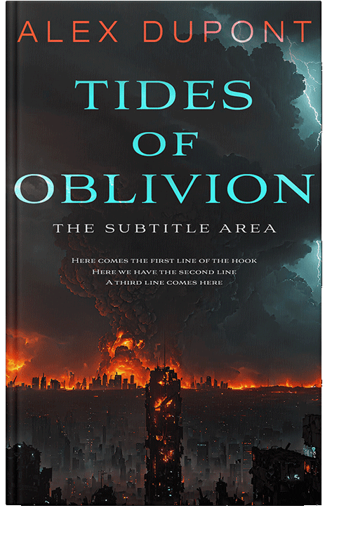 Front view of Thunder #14679 - Premade Apocalyptica Book Cover